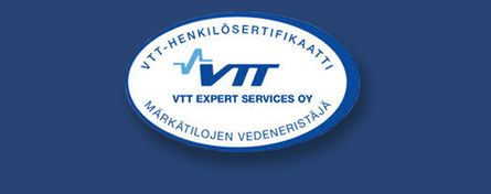 VTT vedeneristyssertifikaatti